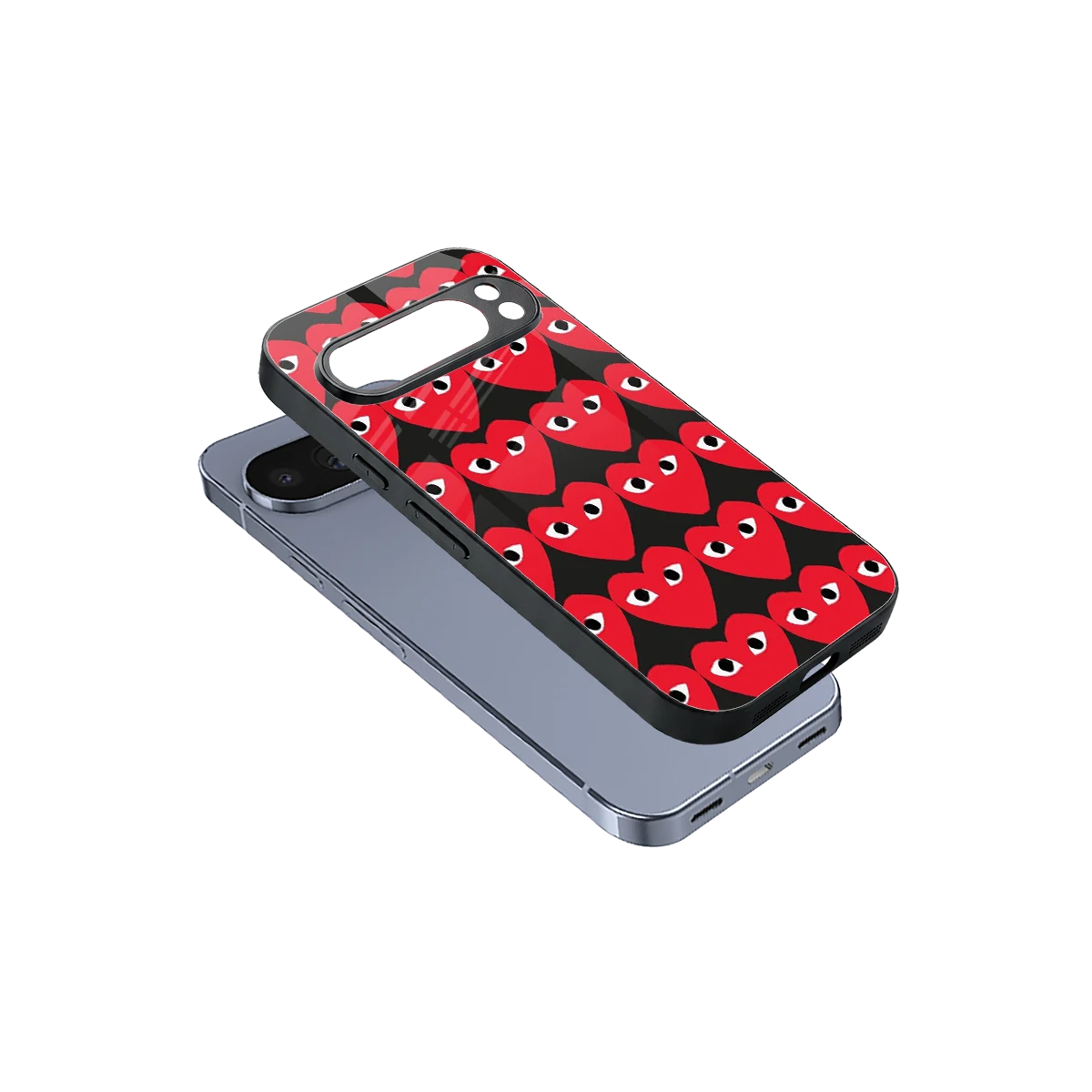 Scarlet Stare sleek google pixel 10 pro cover with tempered glass back and TPU edges