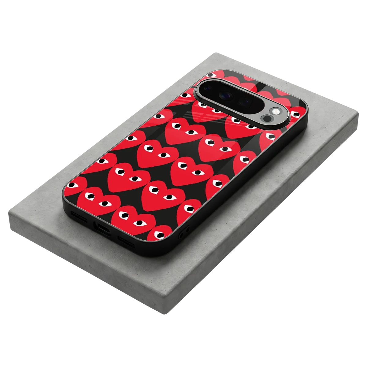 Scarlet Stare stylish phone case for google pixel 10 pro | glossy glass and slim fit