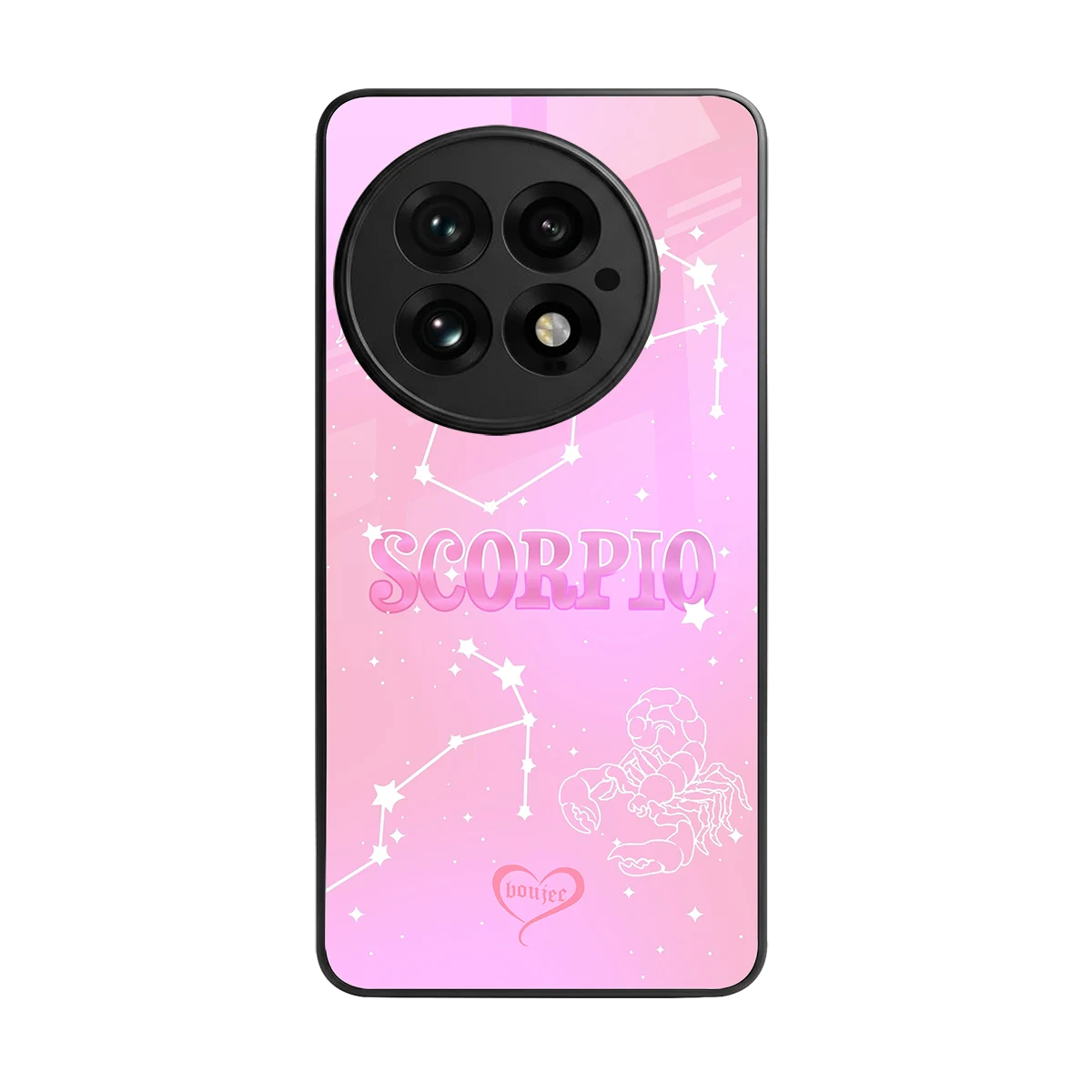 Scorpio Aura back phone cover | glass case for oneplus 13