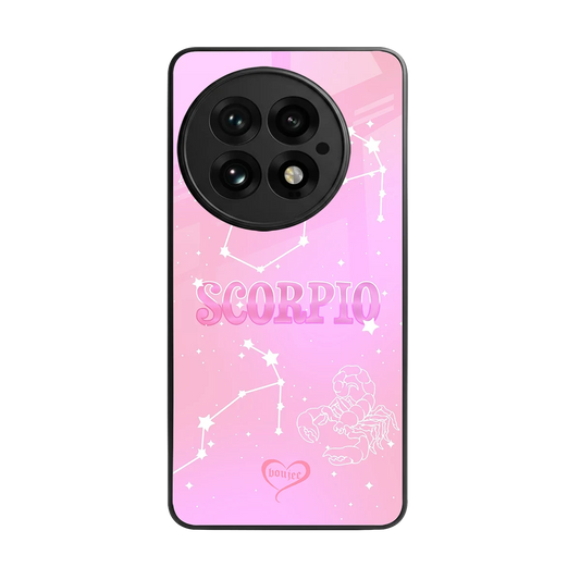 Scorpio Aura back phone cover | glass case for oneplus 13