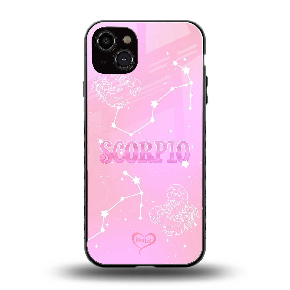 Scorpio Aura back phone cover | glass case for iphone 14 plus
