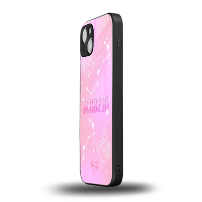 Scorpio Aura iphone 14 plus mobile cover | shockproof glass phone case