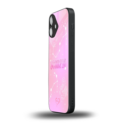 Scorpio Aura iphone 16 plus mobile cover | shockproof glass phone case