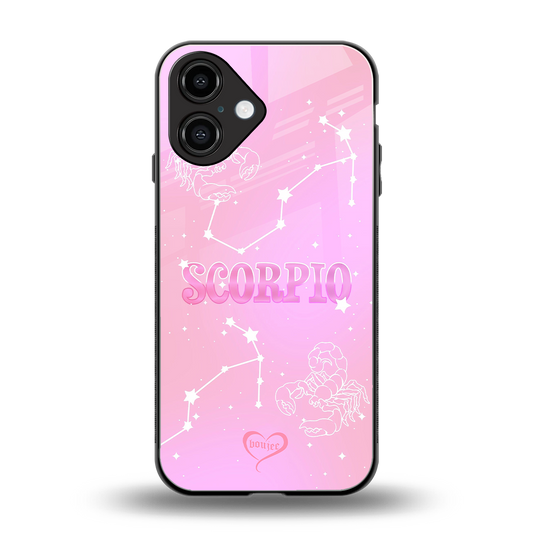 Scorpio Aura Phone Case for Iphone 16 | Glass Case