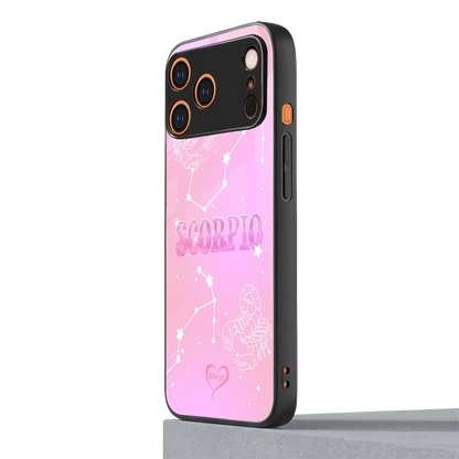 Scorpio Aura iphone 17 pro mobile cover | shockproof glass phone case