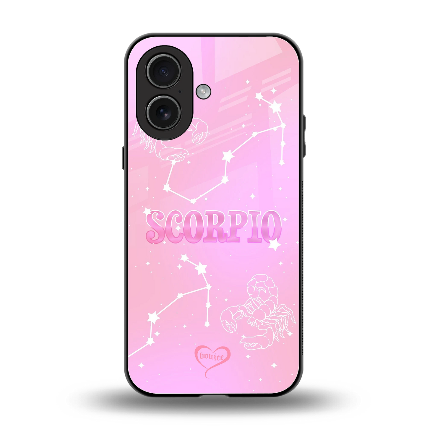 Scorpio Aura back phone cover | glass case for iphone 17