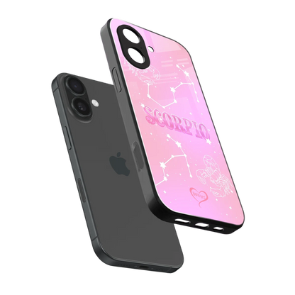Scorpio Aura sleek iphone 17 cover with tempered glass back and TPU edges