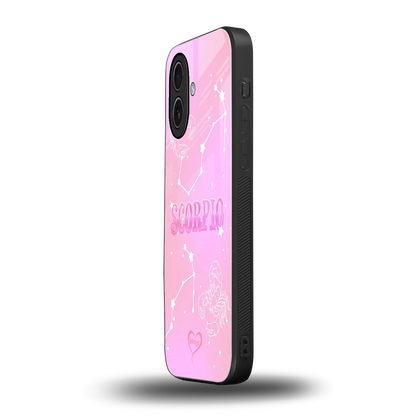 Scorpio Aura iphone 17 mobile cover | shockproof glass phone case