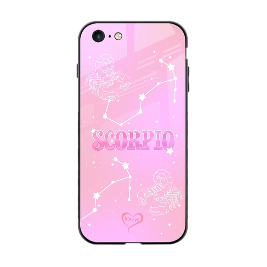 Scorpio Aura back phone cover | glass case for iphone 6