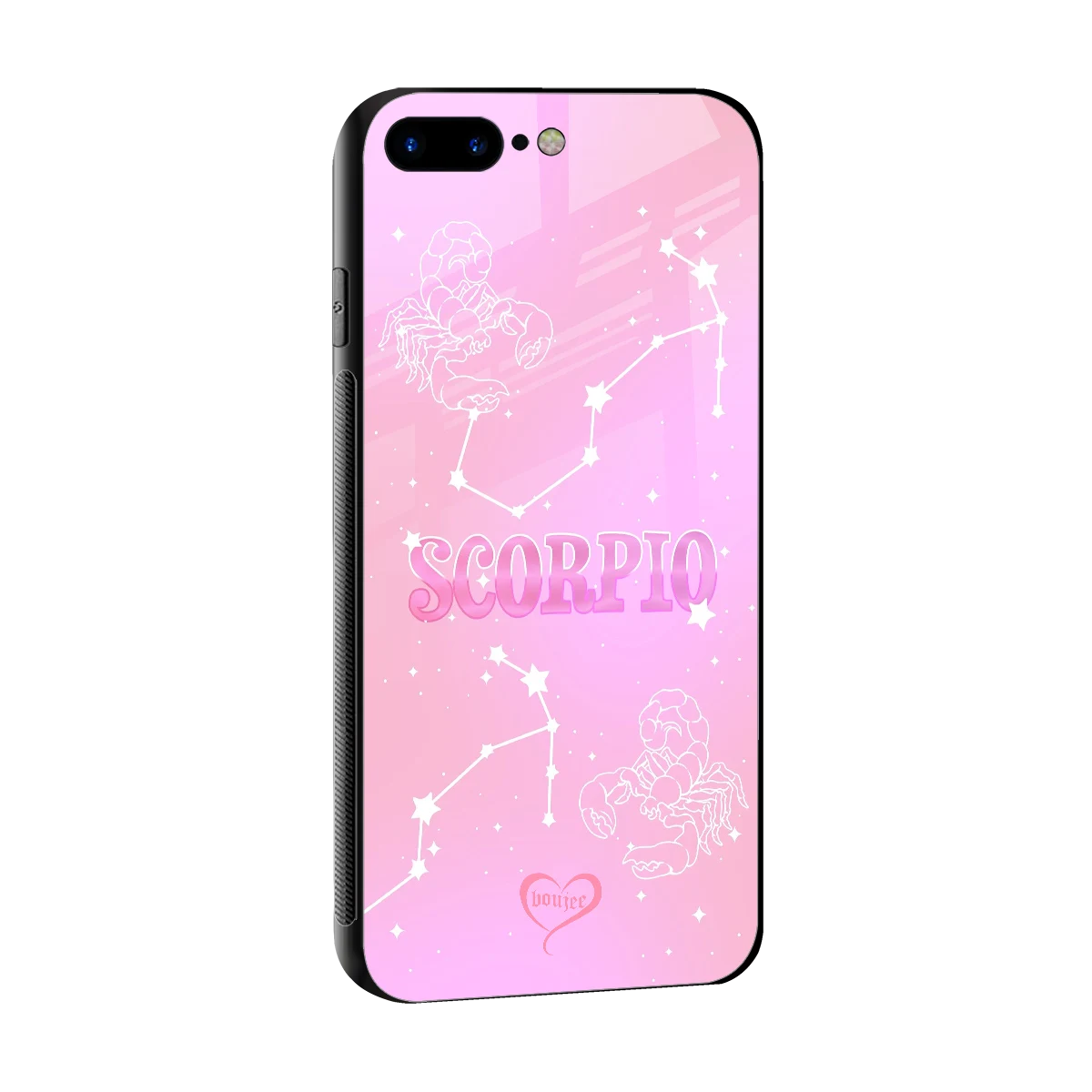 Scorpio Aura sleek iphone 8 plus cover with tempered glass back and TPU edges