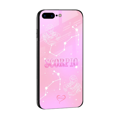 Scorpio Aura sleek iphone 8 plus cover with tempered glass back and TPU edges