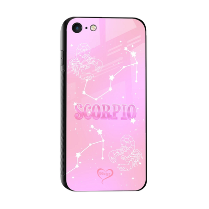 Scorpio Aura sleek iphone 7 cover with tempered glass back and TPU edges