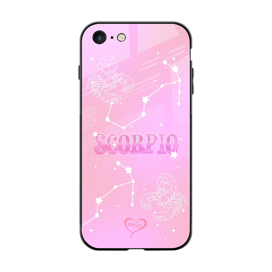 Scorpio Aura back phone cover | glass case for iphone 7