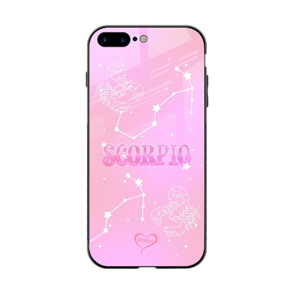 Scorpio Aura back phone cover | glass case for iphone 8 plus