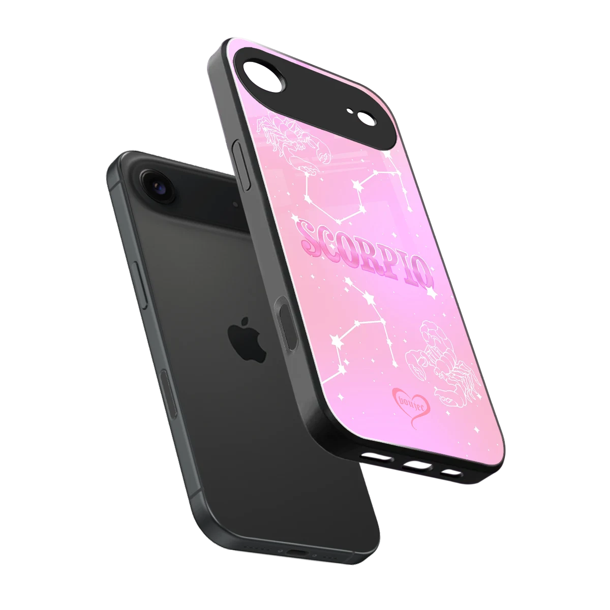 Scorpio Aura sleek iphone air cover with tempered glass back and TPU edges