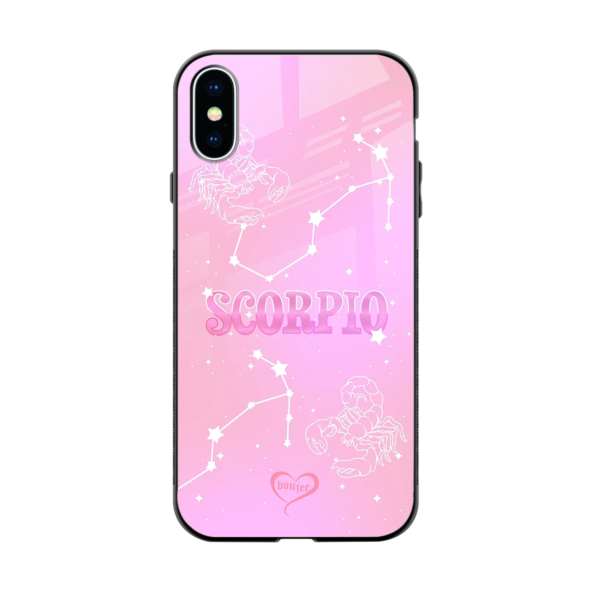 Scorpio Aura back phone cover | glass case for iphone x