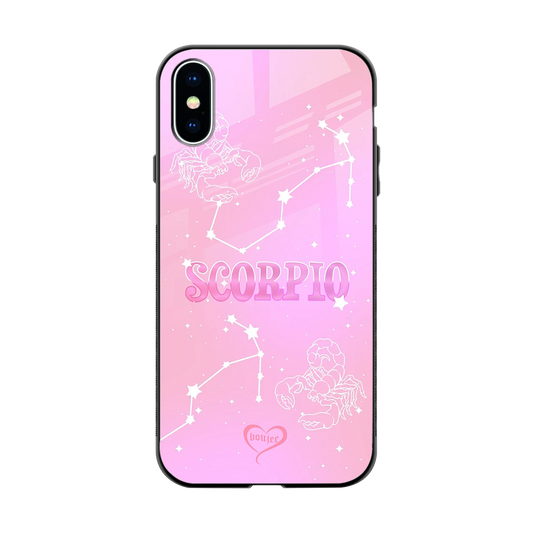 Scorpio Aura back phone cover | glass case for iphone x