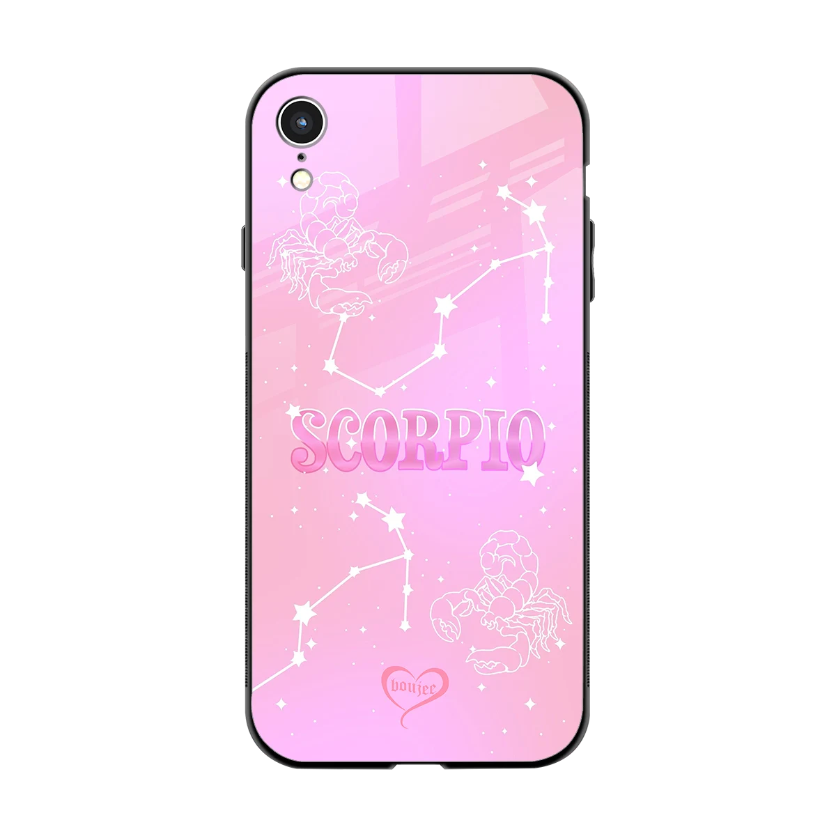 Scorpio Aura back phone cover | glass case for iphone xr