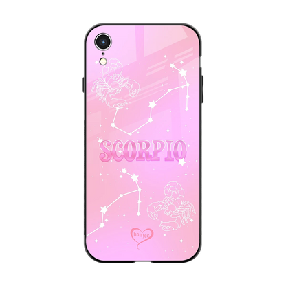 Scorpio Aura back phone cover | glass case for iphone xr