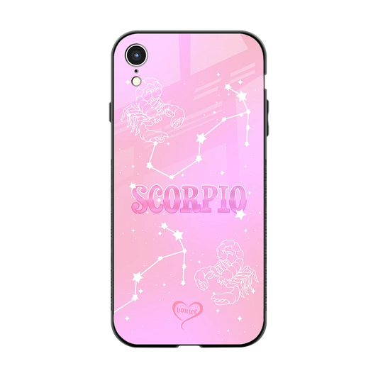 Scorpio Aura back phone cover | glass case for iphone xr