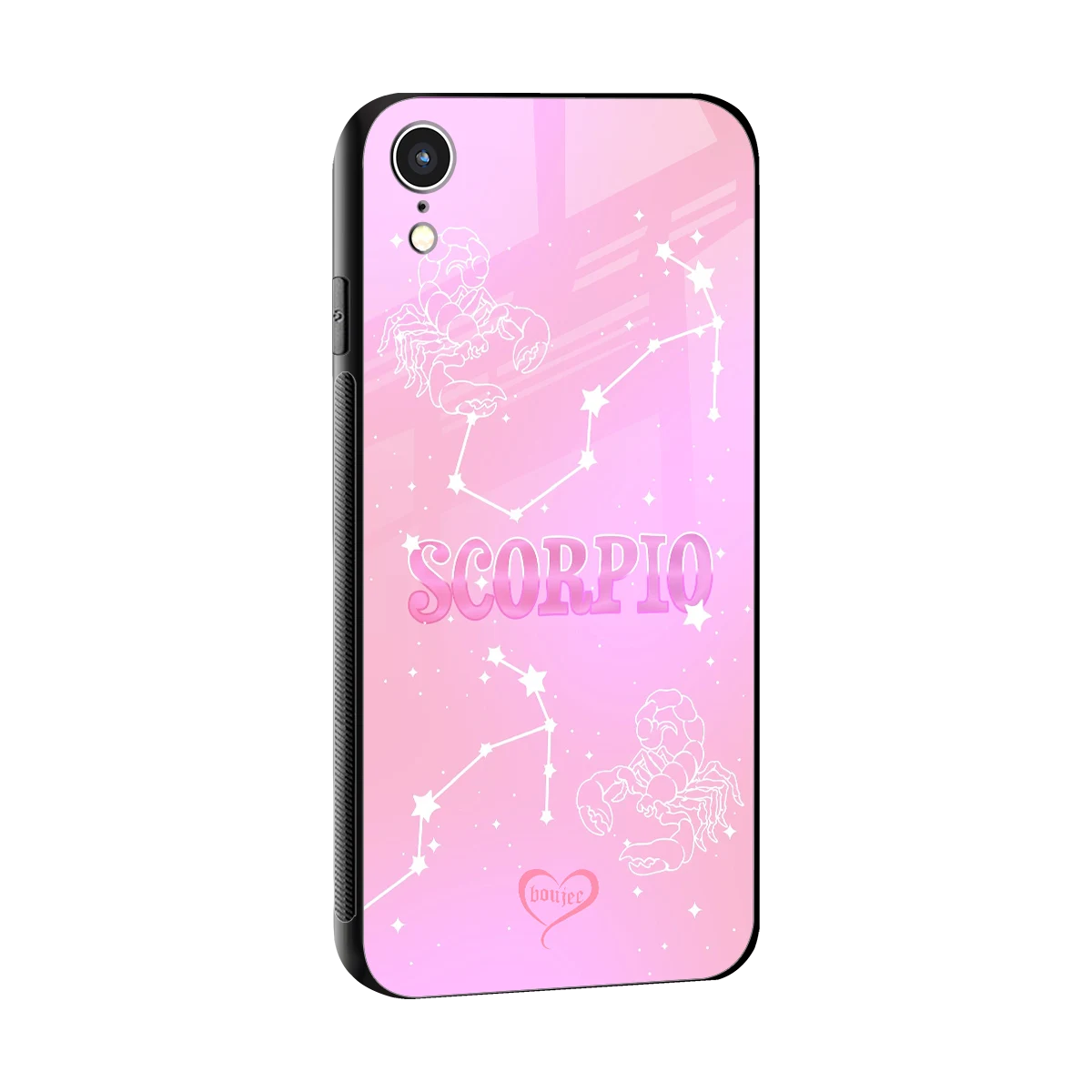 Scorpio Aura sleek iphone xr cover with tempered glass back and TPU edges