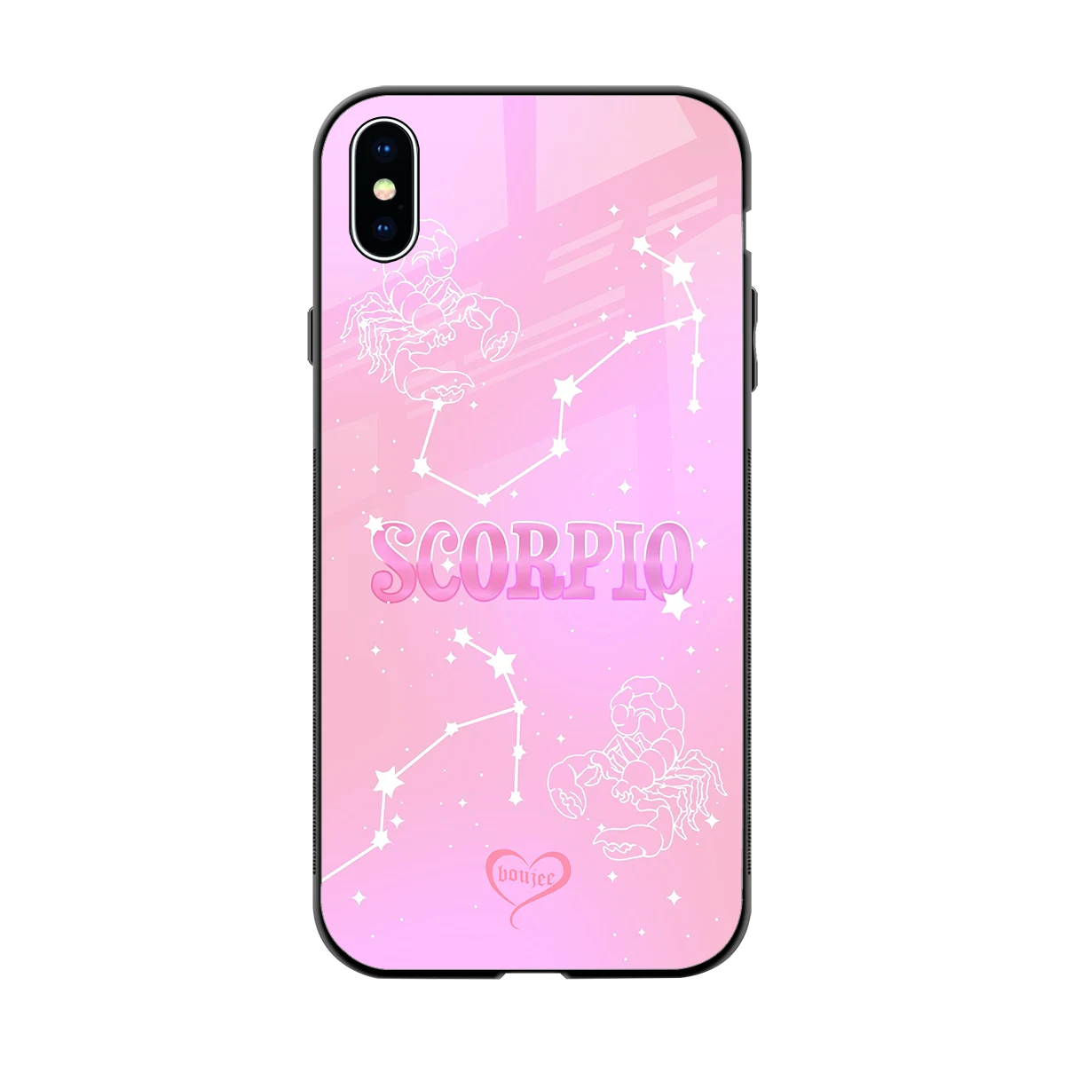 Scorpio Aura back phone cover | glass case for iphone xs max