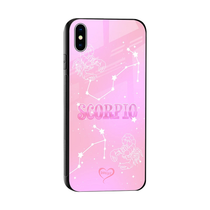 Scorpio Aura sleek iphone xs max cover with tempered glass back and TPU edges