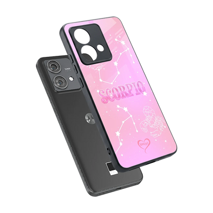 Scorpio Aura sleek motorola edge 40 neo 5g cover with tempered glass back and TPU edges