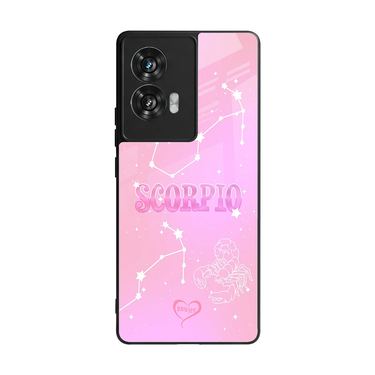 Scorpio Aura back phone cover | glass case for motorola edge 50 fusion