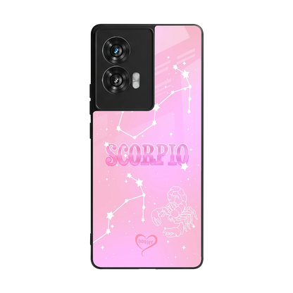 Scorpio Aura back phone cover | glass case for motorola edge 50 fusion