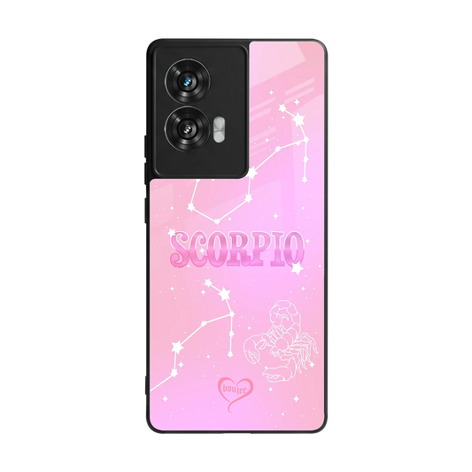Scorpio Aura back phone cover | glass case for motorola edge 50 fusion