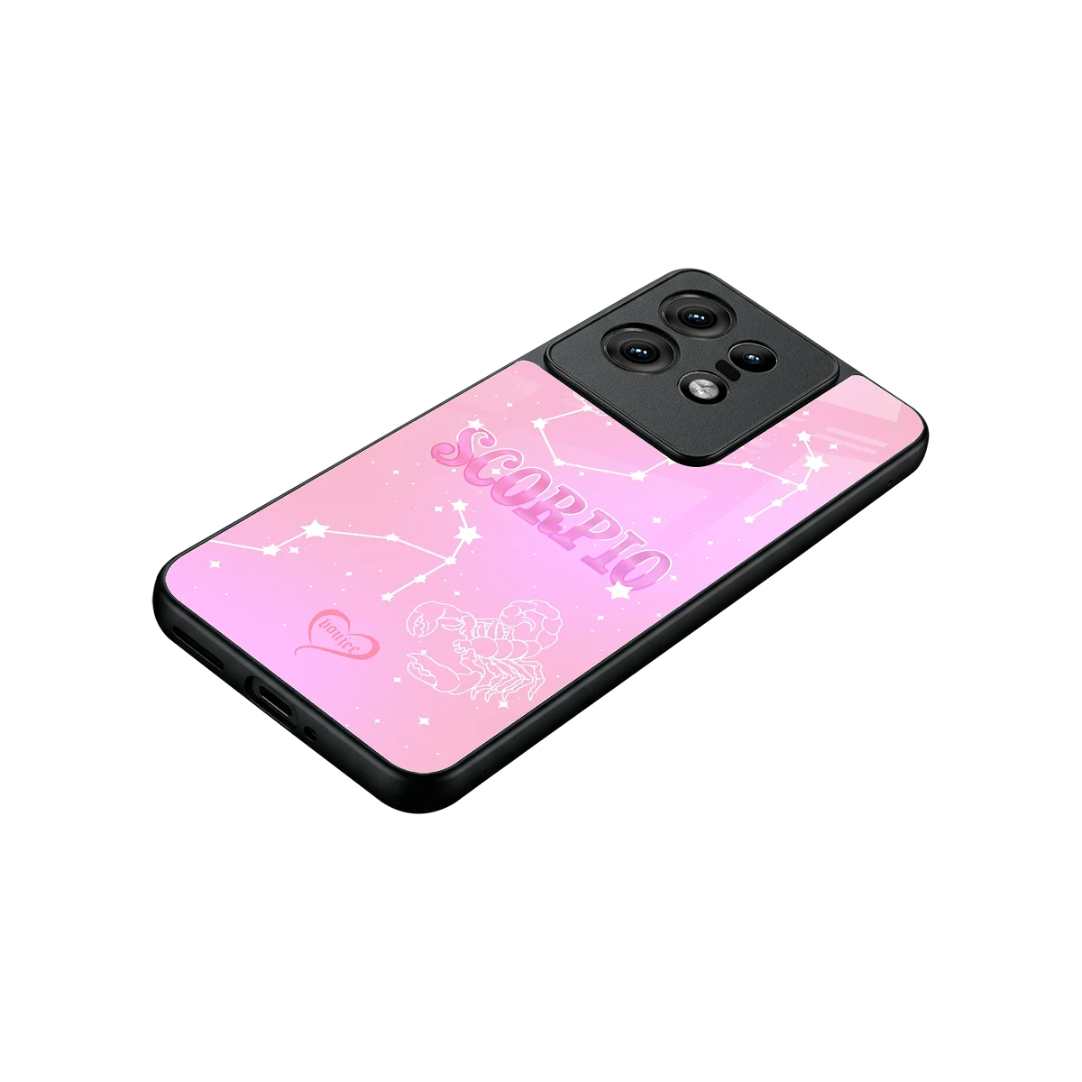 Scorpio Aura stylish phone case for motorola edge 50 pro | glossy glass and slim fit