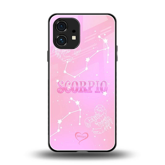 Scorpio Aura back phone cover | glass case for nothing phone 1