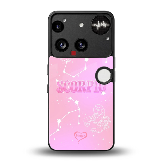 Scorpio Aura back phone cover | glass case for nothing phone 3