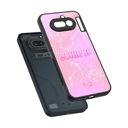 Scorpio Aura sleek nothing phone 4a cover with tempered glass back and TPU edges