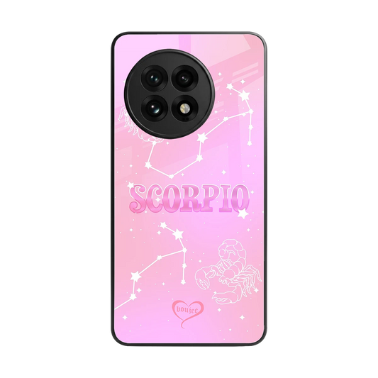 Scorpio Aura back phone cover | glass case for oneplus 13r