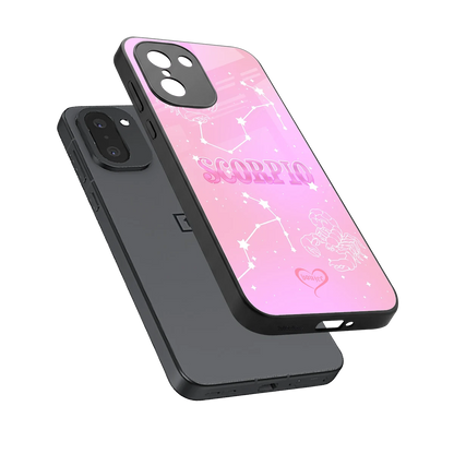 Scorpio Aura sleek oneplus 15r cover with tempered glass back and TPU edges