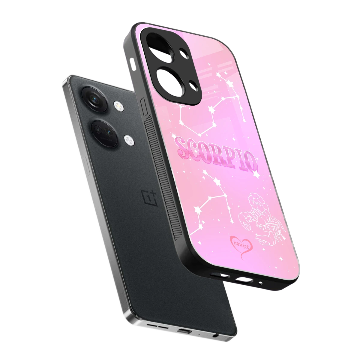 Scorpio Aura sleek oneplus nord 3 cover with tempered glass back and TPU edges