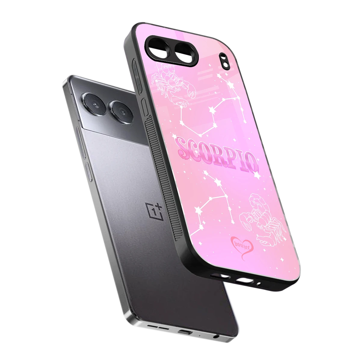 Scorpio Aura sleek oneplus nord 4 cover with tempered glass back and TPU edges