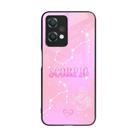 Scorpio Aura back phone cover | glass case for oneplus nord ce 2 lite