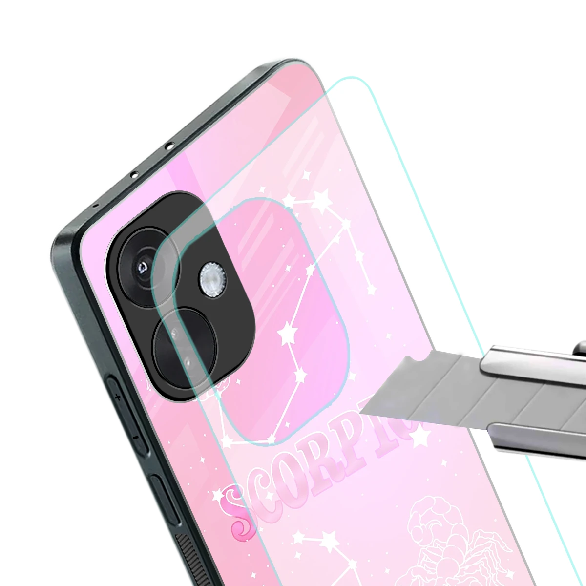 Scorpio Aura stylish phone case for oneplus nord ce 3 | glossy glass and slim fit