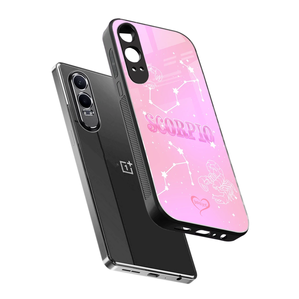 Scorpio Aura sleek oneplus nord ce 4 lite cover with tempered glass back and TPU edges