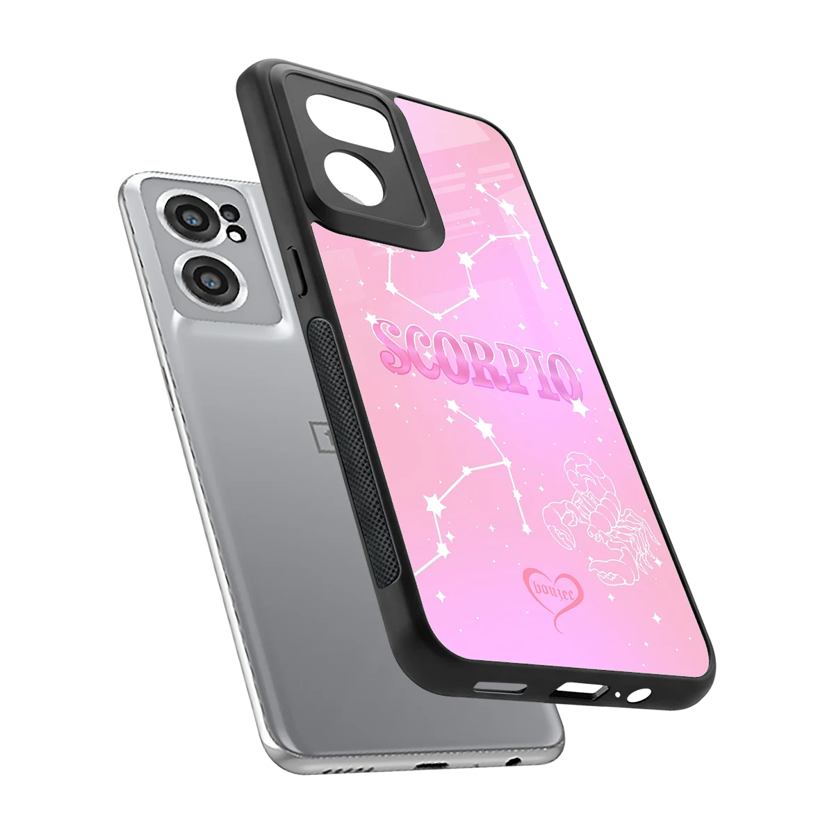 Scorpio Aura sleek oneplus nord ce 2 cover with tempered glass back and TPU edges