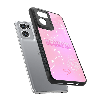 Scorpio Aura sleek oneplus nord ce 2 cover with tempered glass back and TPU edges