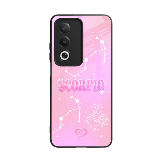 Scorpio Aura back phone cover | glass case for oppo a3 pro