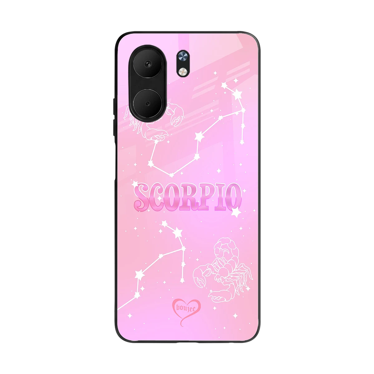 Scorpio Aura back phone cover | glass case for oppo a5x 5g