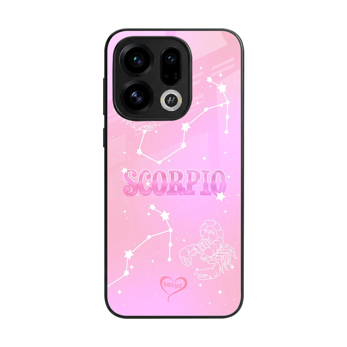 Scorpio Aura back phone cover | glass case for oppo find x9
