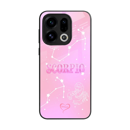 Scorpio Aura back phone cover | glass case for oppo find x9