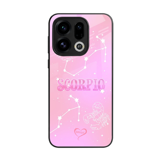 Scorpio Aura back phone cover | glass case for oppo find x9