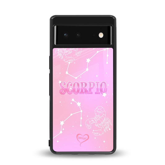 Scorpio Aura back phone cover | glass case for google pixel 6